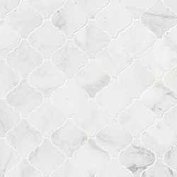MSI Calacatta Cressa Arabesque Honed Marble Mosaic